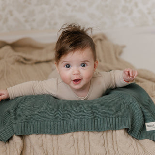 100% Organic Luxury Cotton Swaddle Receiving Baby Blanket: Mocha