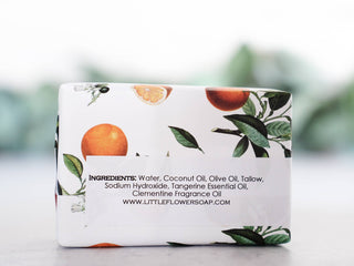 Tangerine Basil Handmade Soap: 6 oz