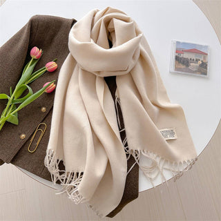 Faux Cashmere Scarf - Light Purple