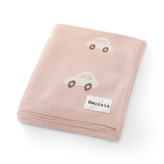 100% Luxury Cotton Receiving Swaddle Baby Blanket - Cars: Oat
