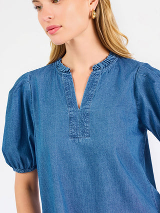 Lainey Top | Chambray: PK S-L