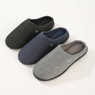 Roxoni 7-8 Slippers Men's Memory Foam: Navy
