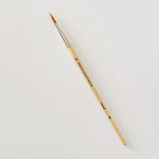Watercolor paintbrush set of five wood brushes