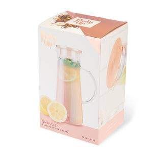 Charlie™ Iridescent Glass Iced Tea Carafe with Infuser 50oz