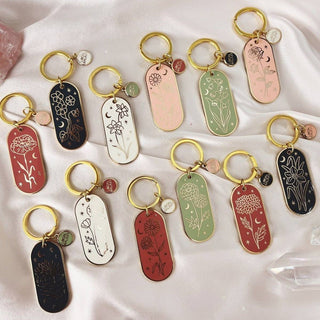 March Daffodil Birth Flower Keychain
