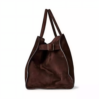 Brown Leather Margaux Tote Bag/Work Satchel