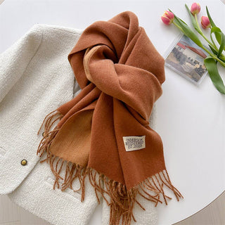 Faux Cashmere Scarf - Mocha
