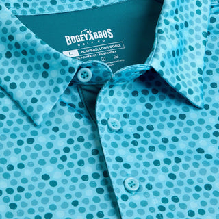 'Dots' Golf Polo Shirt: Large