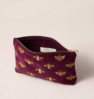 Honey Bee Plum Everyday Pouch