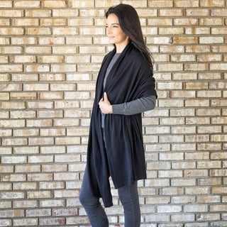 Dreamsoft Organic Cotton Travel Scarf - Black