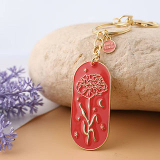 March Daffodil Birth Flower Keychain