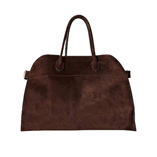 Black Leather Margaux Tote Bag/Work Satchel
