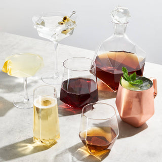 Faceted Crystal Liquor Decanter