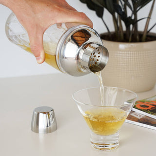 Crystal Cocktail Shaker with Builtin Strainer