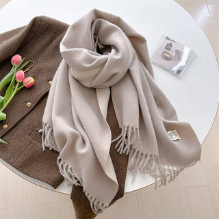 Faux Cashmere Scarf - Mocha