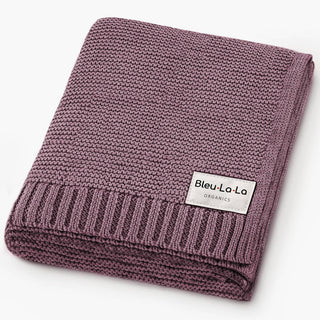 100% Organic Luxury Cotton Swaddle Receiving Baby Blanket: Sky Blue