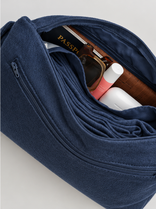 Dreamsoft Travel Scarf Carry Pouch: Oxford Blue