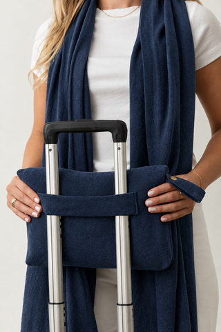 Dreamsoft Travel Scarf Carry Pouch: Oxford Blue